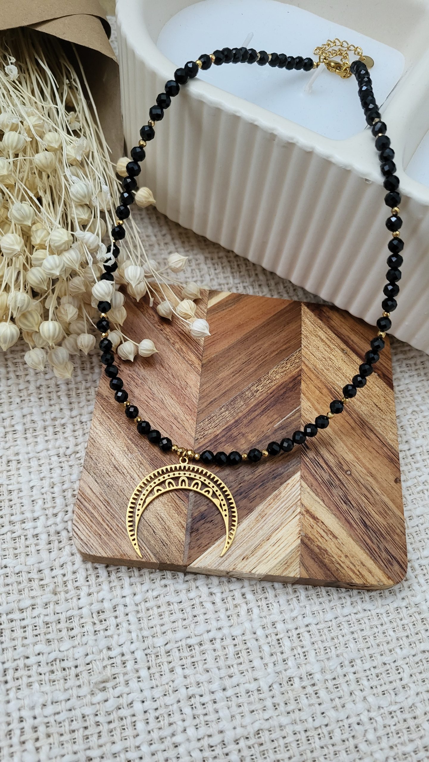 Komplet biżuterii Bezpieczeństwo czarny turmalin 4mm